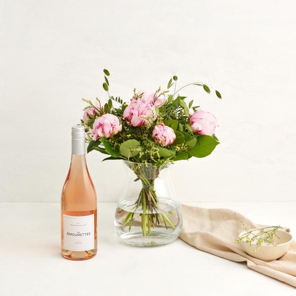 De smukke pæoner med Les Amourettes Rosé